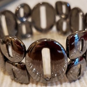 Black gunmetal tone bracelet